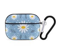 Daisy Flowers Earphone Case PC Bluetooth Earbud Case Headphone Cases Compatible with Airpods Pro Black-style
