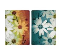 Daisy Flowers in Different Featured Framed Passport Holder, ID Card Protector Case Passport Holder with Slot Passports Travel Wallet Document Cover for Women And Men