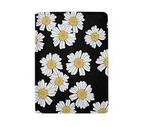 Daisy Flowers On Dark Genuine Leather Travel Passport Covers, Microfiber Travel Cards Wallet Holder Case Protector for Women and Men