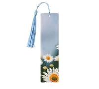 Daisy Flowers Print Wooden Bookmarks Beautiful Notebook Accessories for Men Women Book Lovers