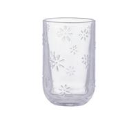 Ravenhead Daisy Tumbler 450ml Glass Set of 4 | Recycled Drinking Glass with Embossed Daisy Design | Dishwasher Safe Juice & Cocktail Glass | Elegant Everyday Glassware