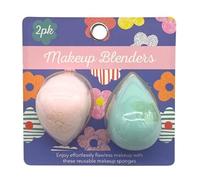 Daisy & Good Vibes Makeup Sponge Duo - 2-Pack Beauty Blender Set for Liquid, Cream & Powder - Ultra-Soft Foam Sponges for Smooth Foundation & Contour