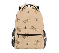 Daisy Honey Bee Flower Backpack School Bookbag Travel Shoulder Laptop Bag for Womens Mens
