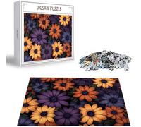 Daisy Jigsaw Puzzle, Puzzle 1000 Pieces, Jigsaw Puzzles for Adults 1000 Piece Flower Wooden Puzzles for Adults, Challenging Game Toys Jigsaws for Home Wall Decoration and Gifts Christmas B-4268