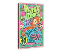 Daisy Jones & The Six Aurora Tour Chicago Stadium Wall Art Deco Poster Canvas Poster Bedroom Decor Landscape Office Room Decor Gift 16x24inch(40x60cm)