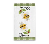 Daisy Kitchen Towel Summer Autumn Floral Beach Lemon Hand Dish Towel Quick Dry Decorative Housewarming Gift Suitable for Cooking Kitchen Bathroom