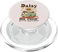 Daisy Me Rolin’ Life’s a Ride Enjoy the Flowers Retro PopSockets PopGrip for MagSafe