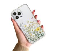 Daisy Meadow Wildflower Silicone Y2K Clear TPU Custom Compatible With iPhone 11 12 13 14 15 16 16E 17 XR X SE 7 8 Air Pro Max Plus Mini S22 S23 S25 S26 Impact Case Personalised Name Cover