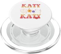 Daisy Music Katy First Name I Love Katy Groovy 80's Vintage PopSockets PopGrip for MagSafe