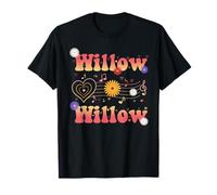 Daisy Music Willow First Name I Love Willow Groovy T-Shirt