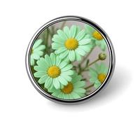 Daisy Pastel Green Round Alloy Clothing Brooch