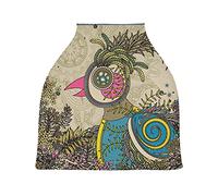 Daisy Peacock Phoenix Stretchy Baby Car Seat Cover,Canopy Nursing Covers,Soft Breathable Windproof Scarf Changepad for Winter Infant Breastfeeding Boys
