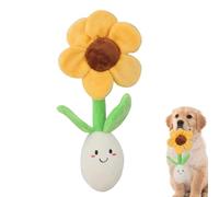 Daisy Plush Pets Toys Flower Chew Teething Educational Slow Feed Fun