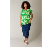 Daisy Print Blouse Evans Green 30-32
