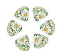 Daisy Print Guitar and Ukulele Picks For Music Lovers 12 PCS Mixed Gauges(0.46/0.71/0.96mm)