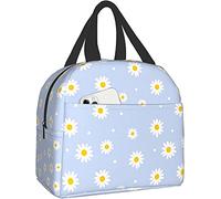 Daisy Purple Flower Lunch Box Travel Bag Picnic Bags Insulated Durable Shopping Bag Back To School Reusable Waterproof Bags For Man Woman Girls Boys