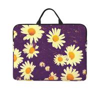 Daisy Purple Flowers Print 14in Laptop Case Sleeve Notebook Cover Bag For Daily Work Business Trips Bag Case