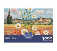Daisy Puzzles 1000 Pieces Age 12+ for Adults 。 Puzzles for Adults 1000 Piece Puzzle Educational Games Home Decoration Puzzle-(rural Scenery) 38x26cm/1000pcs