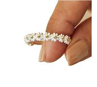 Daisy Rings Dainty Simple Flower Ring Opening Adjustable Stackable Floral Statement Rings Everyday Accessory Jewelry Gifts for Women Girls