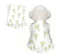 Daisy Seamless Repeat L Pet Apparel for Small Dogs-Cute Summer Outfit for Puppy, Soft Breathable Pet Clothes for Cat