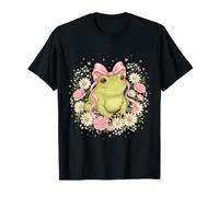 Daisy Spring Frog Floral Summer Daisies Flower T-Shirt