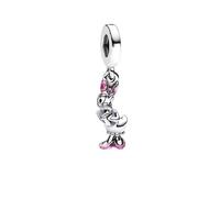 Daisy the Duck Charm 925 Sterling Silver Pendant Charm Compatible with Pandora Charms,and Many Other UK Charm Bracelets.