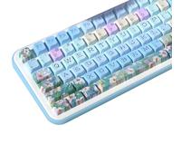 Daisy Theme keycaps 158 Key PBT keycaps MDA Custom keycap Set is Suitable for 61/87/104/108 Cherry MX Switch and Other Mechanical Keyboards