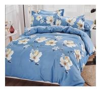 (Daisy Trails Blue, King) Duvet Cover set Bedding Set Double King Size 90GSM