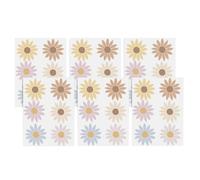 Daisy Wall Sticker - Peel and Stick Flower Decals Bohemian Style Cute Daisy Decals, Fashionable Home Decor Flower Stickers for Bathroom, Kitchen, Bedroom, Nursery