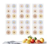 Daisy Window Decals - Cute Daisy Murals for Door Decor,Chic Home Decor Flower Stickers for Bathrooms, Kitchens, Bedrooms, Nursery, Classroom