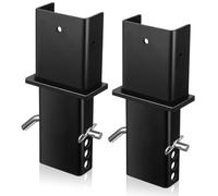DaisyInner 2 Pack 2x4 Trailer Stake Pocket Sleeves for Truck Trailers Cargo Securing & Modifications, Heavy-Duty Steel Tie-Down Accessories with 1/2" Locking Pins, Fit for Standard 2x4 Lumber