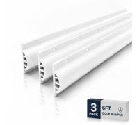 DaisyInner 3 Pack 6 ft Dock Bumper Commercial Grade Double Molded Boat Dock Edge Fender Heavy-Duty Marine Edging Fender Guard for Protection Boat UV & Saltwater Resistant