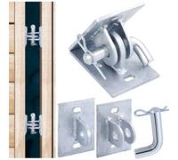 DaisyInner Stationary Dock Connector Hinge Kit Floating Dock Galvanized Link Kit with 7/16'' Holes Heavy Duty Boat Dock Accessories Hardware