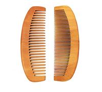 DAISYLIFE™ Natural Wooden Comb, Set of 2 Natural Wooden Hair Comb For Women Hair Growth, Scalp Massaging for Blood Circulation, Anti-Dandruff, Non-Static, Controls Hair Fall & Hair Breakage