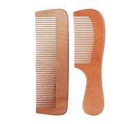 DAISYLIFE™ Natural Wooden Comb, Set of 2 Natural Wooden Hair Comb For Women Hair Growth, Scalp Massaging for Blood Circulation, Anti-Dandruff, Non-Static, Controls Hair Fall & Hair Breakage