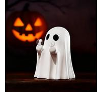 Daisylily Adorable Halloween Ghost Statue Figurine, Halloween Home Tabletop Decoration - Cute Finger Ghost