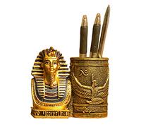 Daisylily Ancient Egyptian Pencil Holder, Egyptian King Pharaoh Pen Cup, Pen Holder for Desk Office Pen Organizer, Pencil Cup Storage Containers - Small