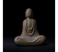 Daisylily Faceless Buddha Statue - Solid Cast Iron Buddha Figurine, Indoor Outdoor Zen Decor for Spiritual Room Meditation