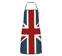 Daisylove Unisex Apron with Pockets Classic Union Jack Flag Cooking Kitchen Chef Women Men Aprons for Cooking Baking BBQ Housework Chef Kitchen