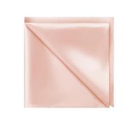 DAISYSILK 100% 19 Momme Mulberry Silk Pocket Squares for Men, Luxury Mens Handkerchiefs, Classic and Printed Designs, Suit Accessory for Weddings Business Gifts 12"x12" (Light Pink)
