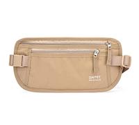 DAITET Money Belt - Passport Holder Secure Hidden Travel Wallet with RFID Blocking, Undercover Fanny Pack (Beige)
