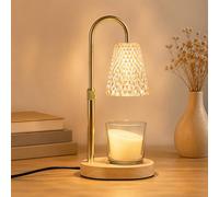 Daitore Candle Warmer Lamp with Timer Dimmable - Wax Melt Burners Electric with 2 Bulbs Height Adjustable Flameless Burner for Jar Candles, Home Decor, Birthday Gifts for Women
