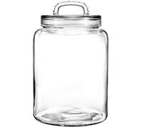 Daitouge 3 Gallon Glass Jars Wide Mouth, Heavy Duty Glass Storage Jars with Fresh Seal Lids, Super Large Glass Canisters for Bulk Food Storage, Set of 1