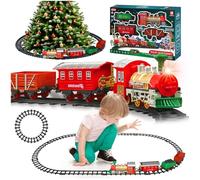 Daity Electric Train Christmas Decoration Dim Lighting And Quiet Sound Train Electric Child Trains Around Christmas Tree Decorated For Kids 3 Years And Up
