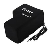 Daity Giant Enter Key Pillow, USB Big Enter Button with Cable, Stress Relief and Nap Pillow for Office Desk, Home Decor, Business Travel, Fun Gift Idea