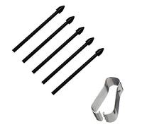 DaiUni S-Pen Replacement Tips for Samsung Galaxy Tab S7 FE/Tab S7 / Tab S7+ Plus / Galaxy Tab S8 / Tab S8+ Plus / Tab S8 Ultra Touch Stylus S Pen Tips Nibs Tool Kit Refill Pack of 5 (Black)