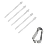 DaiUni S-Pen Replacement Tips for Samsung Galaxy Tab S7 FE/Tab S7 / Tab S7+ Plus/Galaxy Tab S8 / Tab S8+ Plus/Tab S8 Ultra Touch Stylus S Pen Tips Nibs Tool Kit Refill 5 Pieces (Grey)