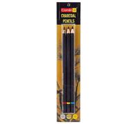 daivik Camlin Kokuyo Medium/Soft/Hard Charcoal Pencils Set of 2 Pack