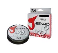 Daiwa Braided J-Braid X8 Fishing Line, 500m, PE.4, D.0.28mm, R.26.5kg-58lb, Vert, 1pc/pk