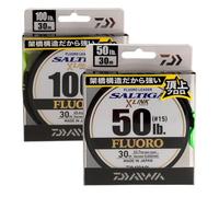 DAIWA Fluorocarbone Saltiga X Link Fluorocarbon Leader - 30m - D.0.57mm - R.18.1kg-40lb - Translucent - 12956557